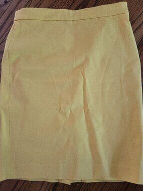 J Crew Yellow Pencil Skirt